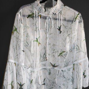 White Hummingbird Dress